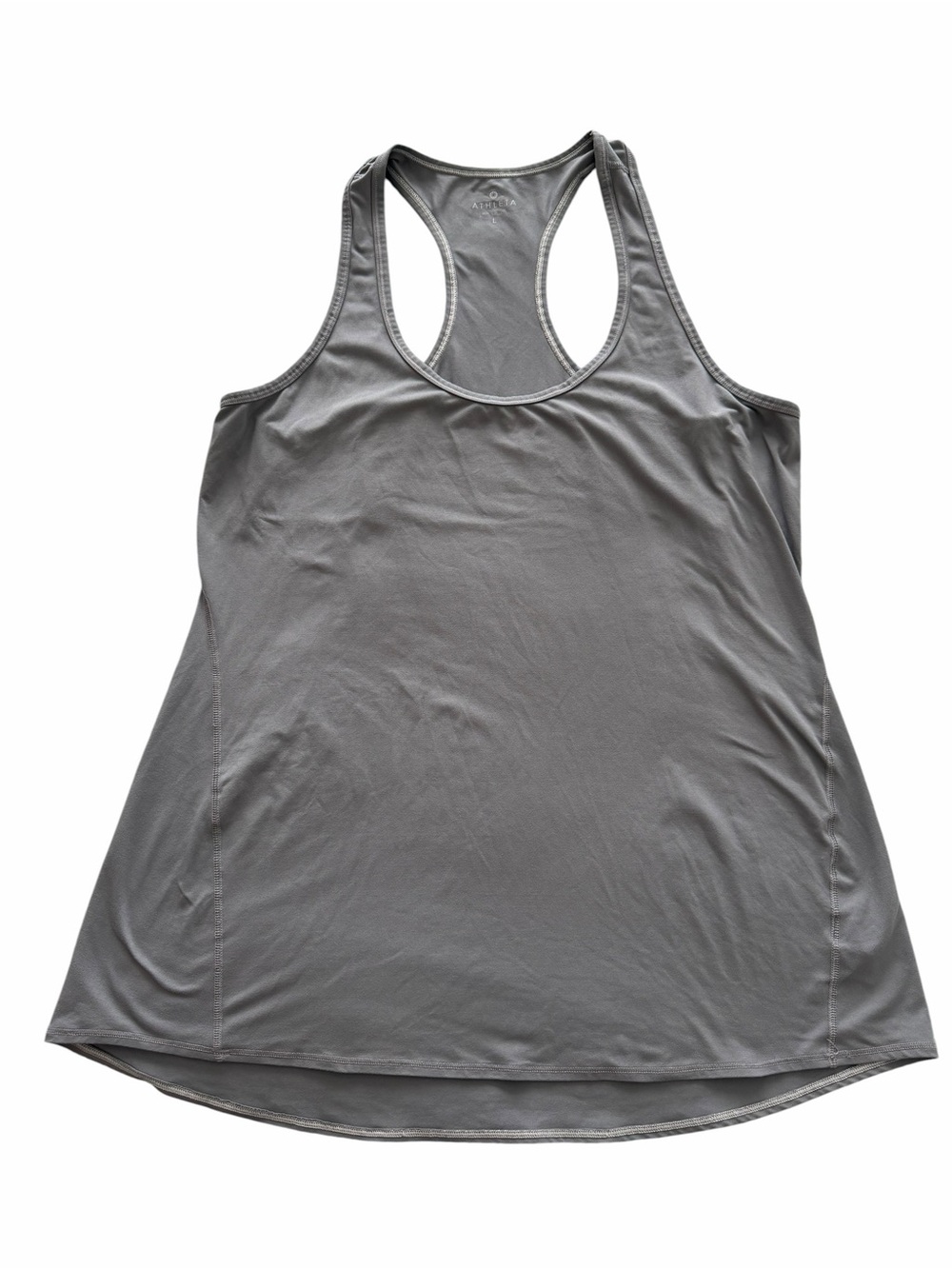 Athleta Gray Racerback Sleeveless Tank Top Large